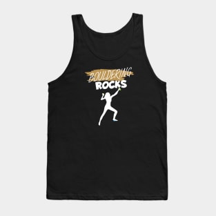 Bouldering rocks women Tank Top